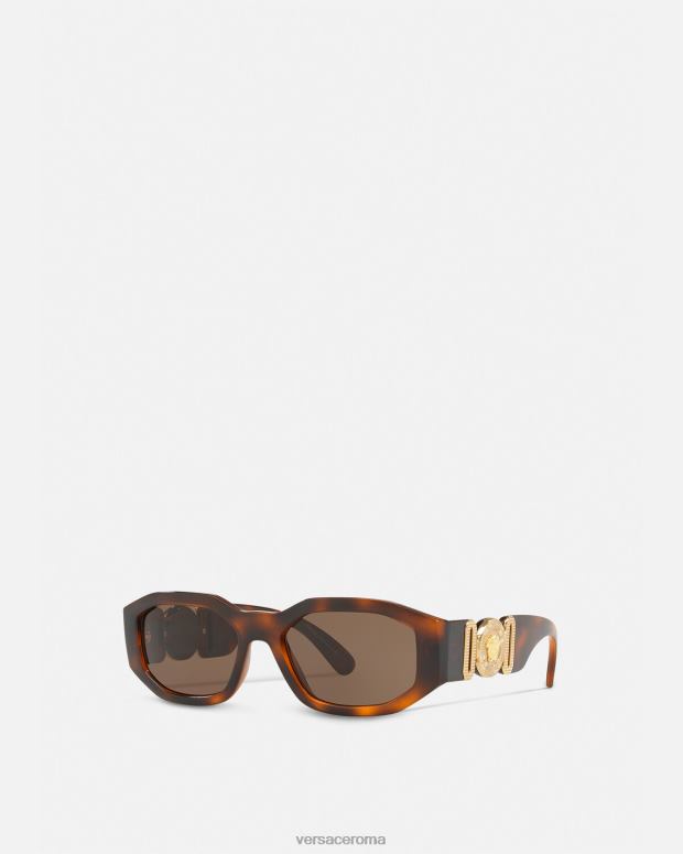 esso Versace donne occhiali da sole Biggie Medusa l'Avana JT08Z644 Accessori