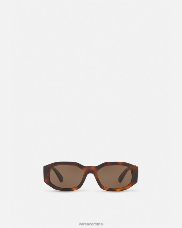 esso Versace donne occhiali da sole Biggie Medusa l'Avana JT08Z644 Accessori