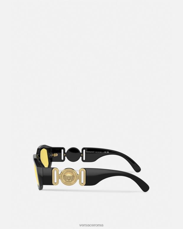 esso Versace donne occhiali da sole Biggie Medusa nero JT08Z591 Accessori