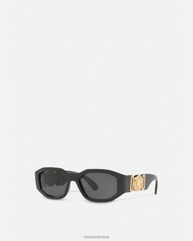 esso Versace donne occhiali da sole Biggie Medusa nero JT08Z643 Accessori