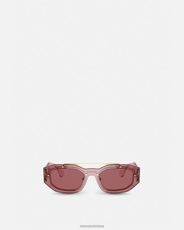 esso Versace donne occhiali da sole Biggie Medusa rosa JT08Z658 Accessori