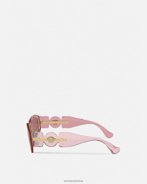 esso Versace donne occhiali da sole Biggie Medusa rosa JT08Z658 Accessori