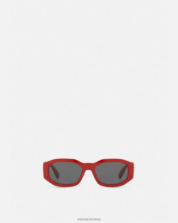 esso Versace donne occhiali da sole Biggie Medusa rosso JT08Z646 Accessori