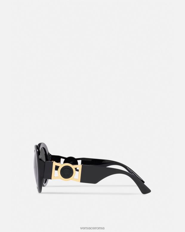 esso Versace donne occhiali da sole con farfalla medusa nero JT08Z700 Accessori