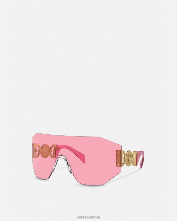esso Versace donne occhiali da sole con maschera Medusa Biggie onul JT08Z609 Accessori