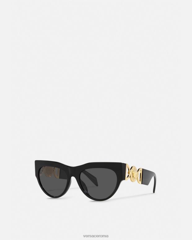 esso Versace donne occhiali da sole con medusa alata nero JT08Z603 Accessori