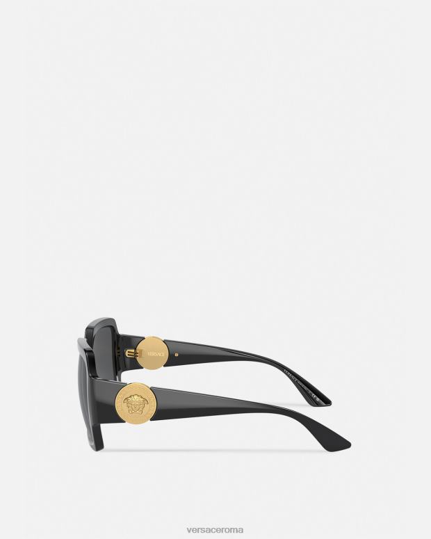 esso Versace donne occhiali da sole con medusa della sfilata nero JT08Z583 Accessori