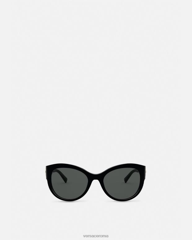 esso Versace donne occhiali da sole con spilla da balia nero JT08Z688 Accessori