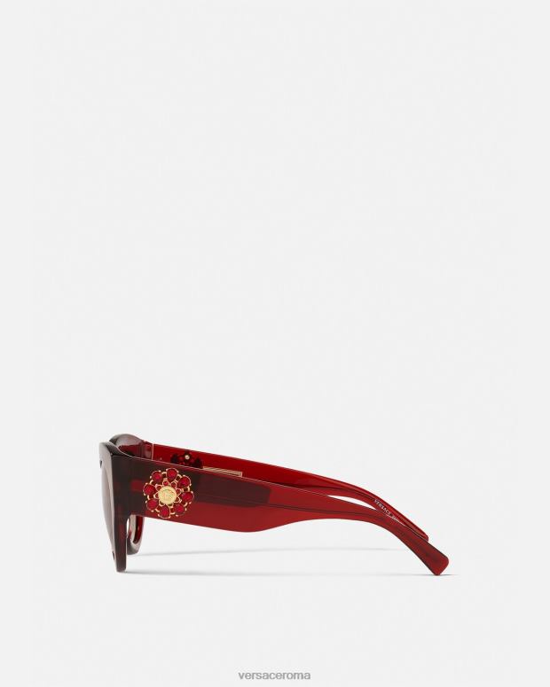 esso Versace donne occhiali da sole gioiello omaggio Borgogna JT08Z684 Accessori