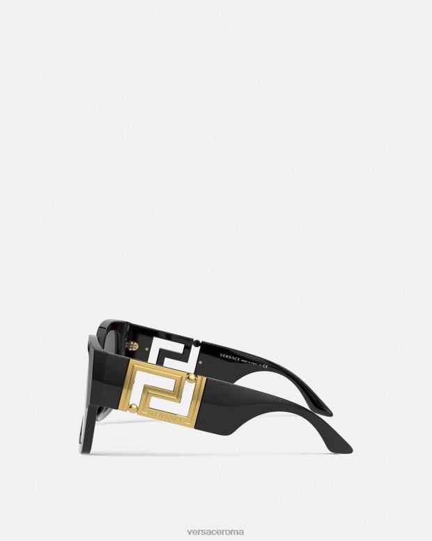 esso Versace donne occhiali da sole greca nero JT08Z667 Accessori