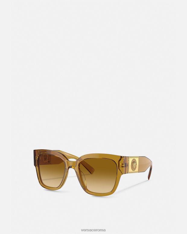 esso Versace donne occhiali da sole squadrati di macy beige JT08Z622 Accessori