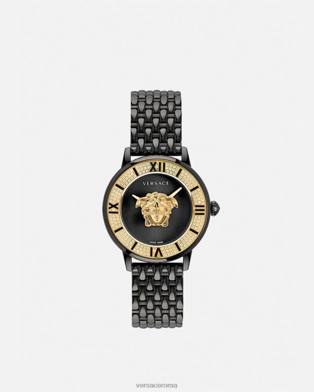 esso Versace donne orologio con diamanti la medusa nero JT08Z973 Accessori