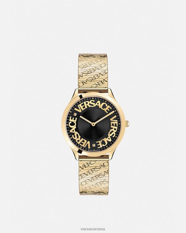 esso Versace donne orologio con logo alone oro JT08Z970 Accessori