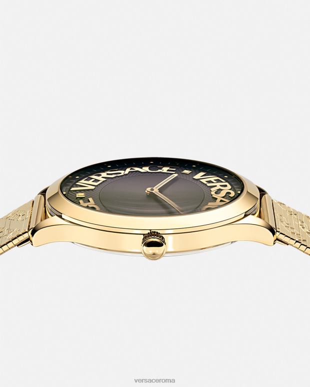 esso Versace donne orologio con logo alone oro JT08Z970 Accessori
