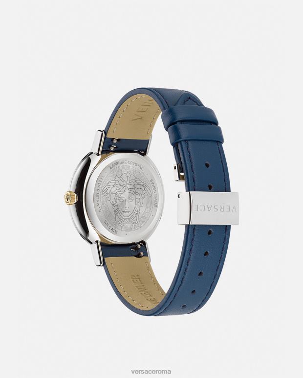 esso Versace donne orologio greca chic blu JT08Z961 Accessori