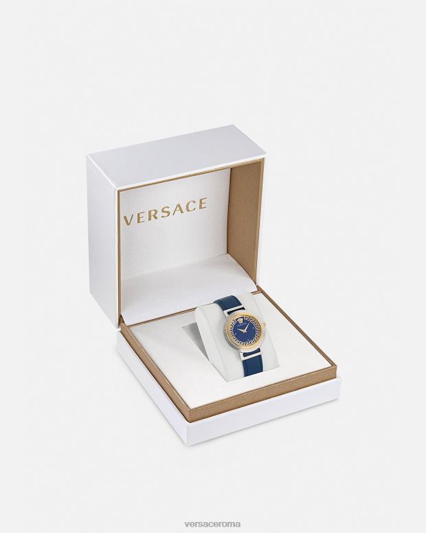 esso Versace donne orologio greca chic blu JT08Z961 Accessori
