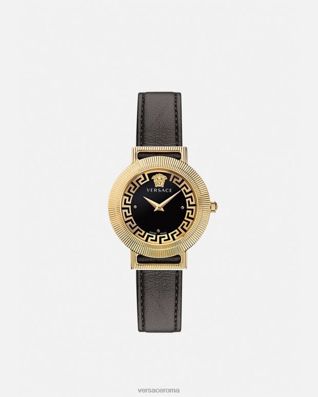 esso Versace donne orologio greca chic oro nero JT08Z960 Accessori