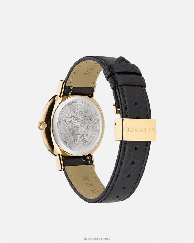esso Versace donne orologio greca chic oro nero JT08Z960 Accessori