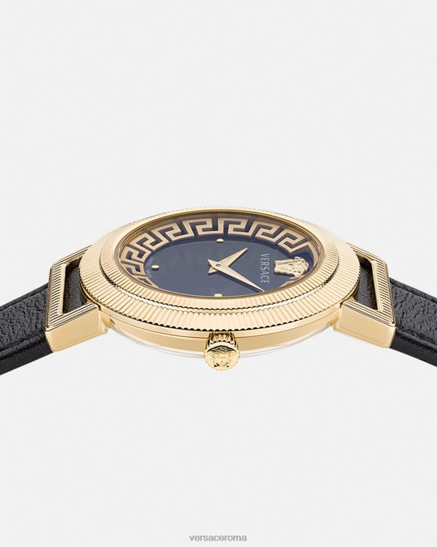 esso Versace donne orologio greca chic oro nero JT08Z960 Accessori
