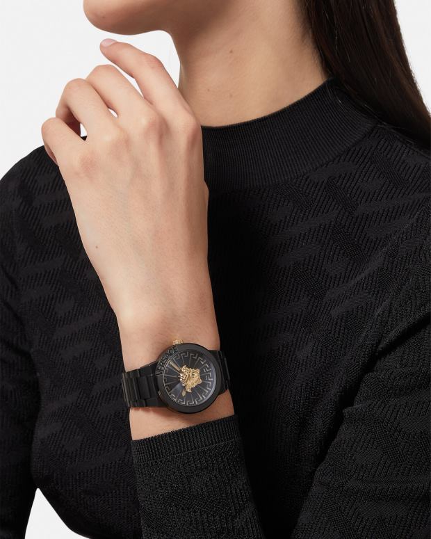 esso Versace donne orologio infinito medusa nero JT08Z994 Accessori