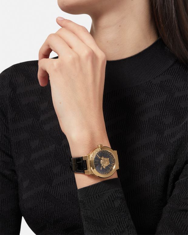 esso Versace donne orologio infinito medusa oro nero JT08Z995 Accessori