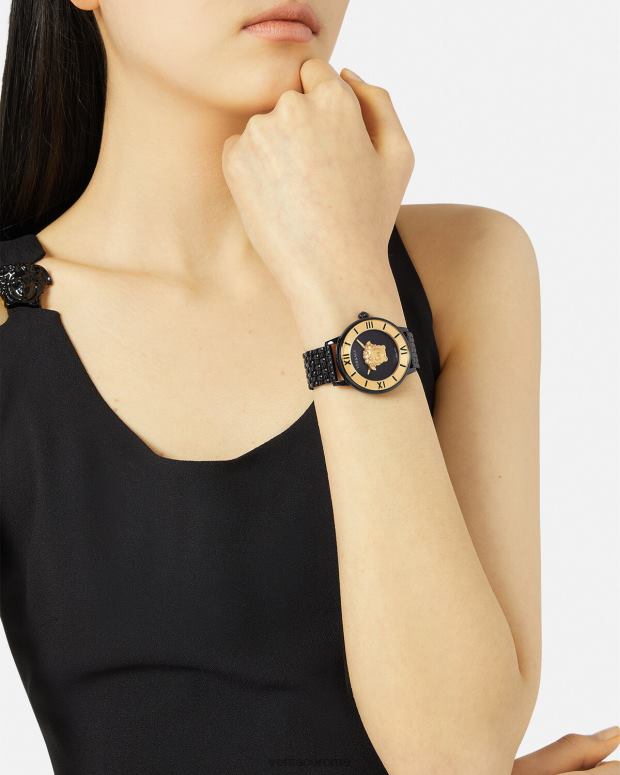 esso Versace donne orologio la medusa nero JT08Z984 Accessori