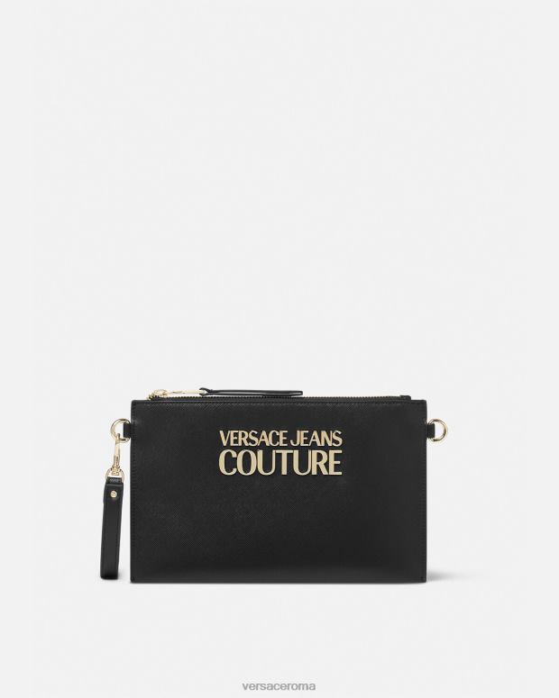 esso Versace donne custodia con lucchetto con logo nero JT08Z2321 Accessori