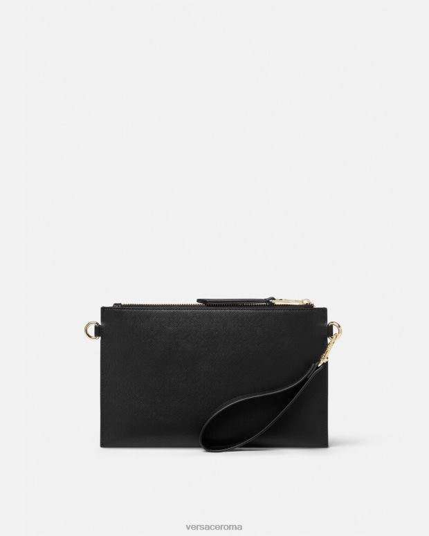 esso Versace donne custodia con lucchetto con logo nero JT08Z2321 Accessori