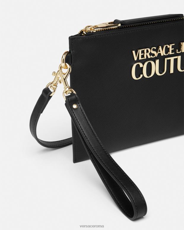 esso Versace donne custodia con lucchetto con logo nero JT08Z2321 Accessori