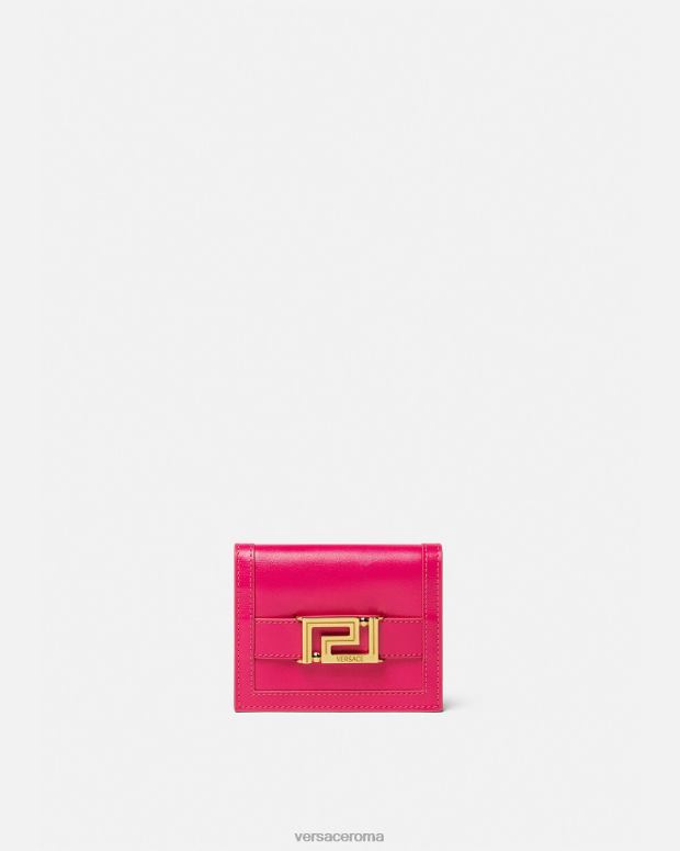 esso Versace donne portafoglio bifold della dea greca rosa JT08Z560 Accessori