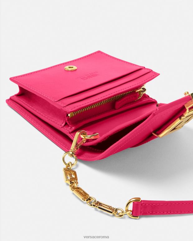 esso Versace donne portafoglio con catena della dea greca rosa JT08Z564 Accessori