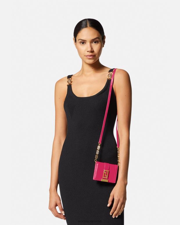esso Versace donne portafoglio con catena della dea greca rosa JT08Z564 Accessori