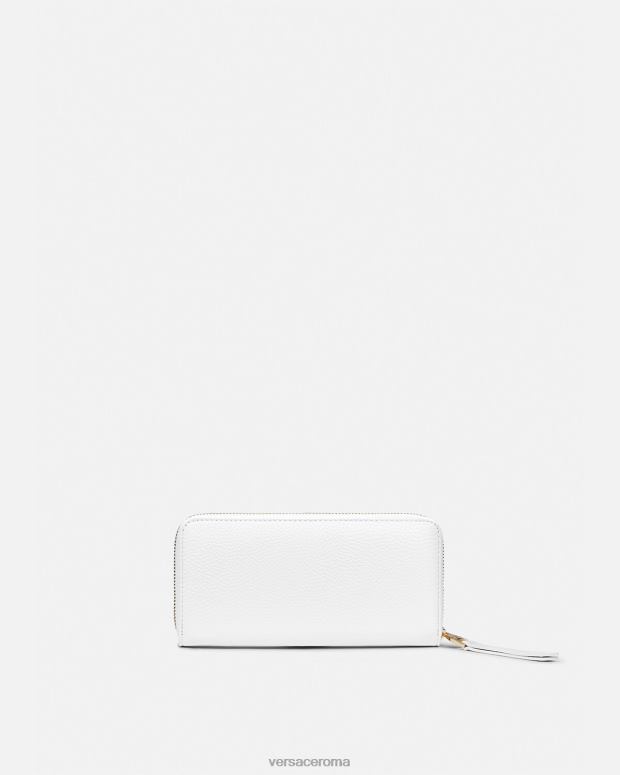 esso Versace donne portafoglio continentale couture1 bianco JT08Z2319 Accessori