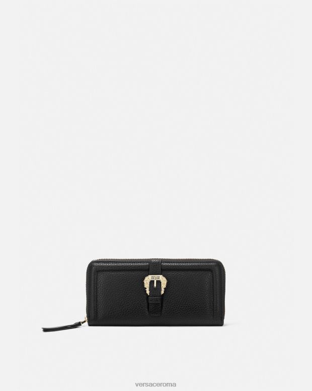 esso Versace donne portafoglio continentale couture1 nero JT08Z2320 Accessori