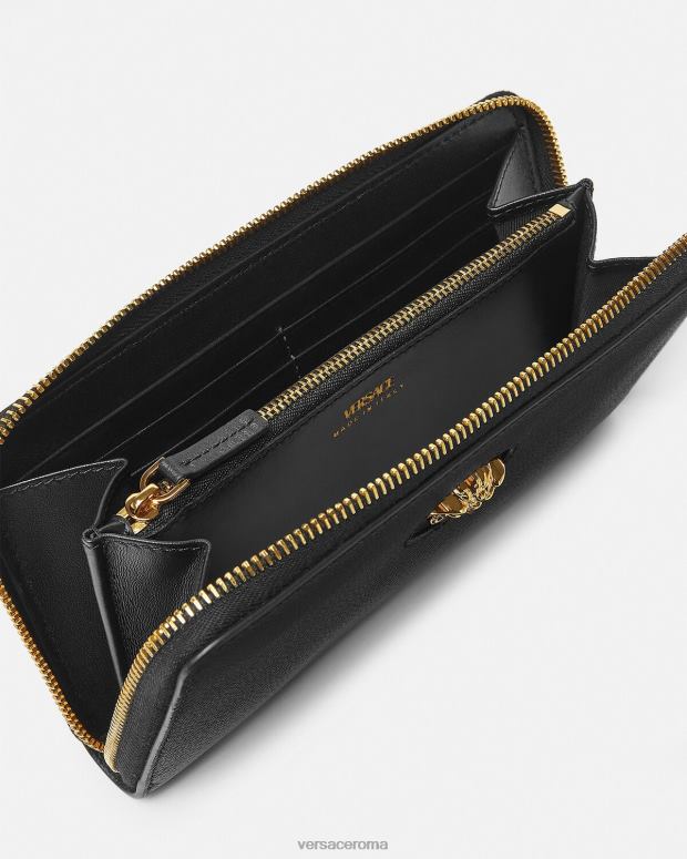 esso Versace donne portafoglio continentale la medusa nero JT08Z573 Accessori