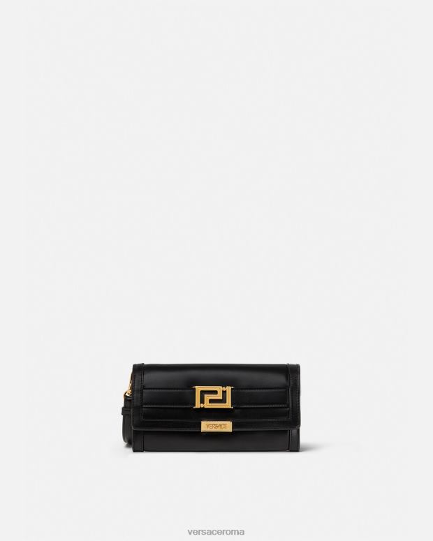 esso Versace donne portafoglio della dea greca nero JT08Z565 Accessori