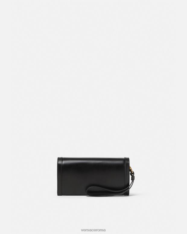 esso Versace donne portafoglio della dea greca nero JT08Z565 Accessori