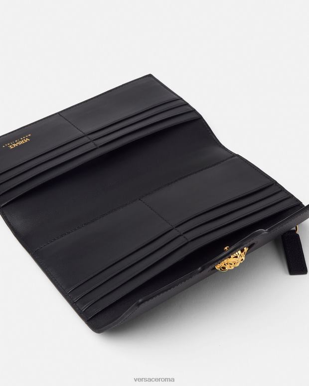 esso Versace donne portafoglio lungo la medusa nero JT08Z574 Accessori