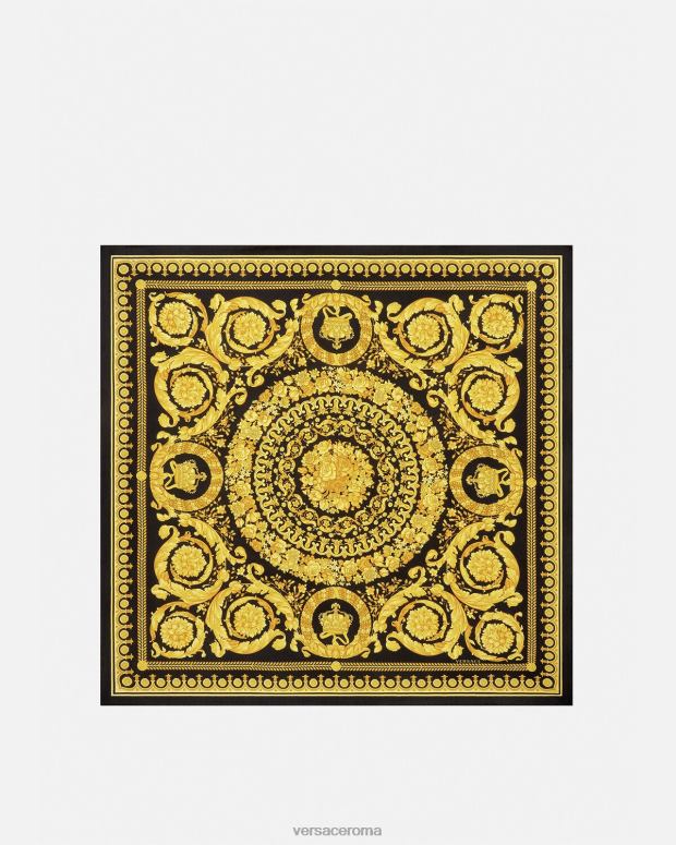 esso Versace donne grande foulard barocco in seta stampa JT08Z902 Accessori