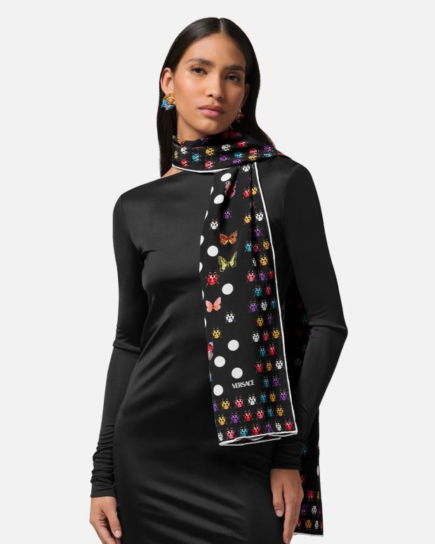 esso Versace donne scialle di seta con farfalle stampa JT08Z864 Accessori
