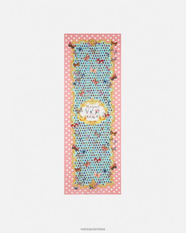 esso Versace donne sciarpa di seta con farfalle stampa JT08Z895 Accessori