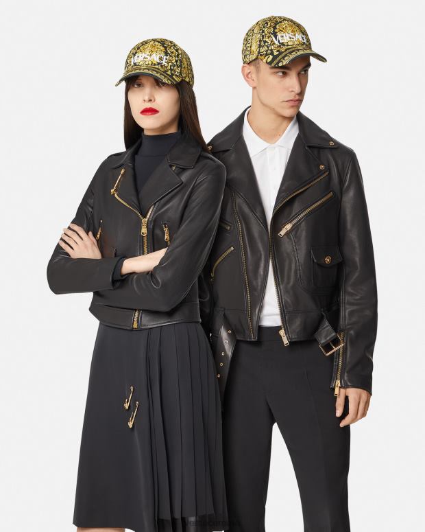 esso Versace donne Cappello da baseball con logo barocco stampa JT08Z1209 biancheria intima e costumi da bagno
