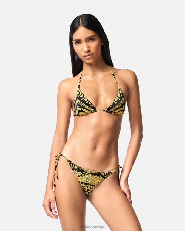 esso Versace donne Barocco Bikini Bottoms stampa JT08Z1141 biancheria intima e costumi da bagno