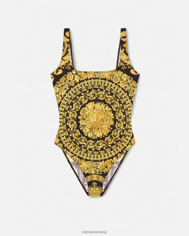 esso Versace donne Costume intero con stampa barocca stampa JT08Z1143 biancheria intima e costumi da bagno