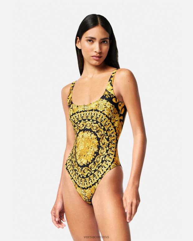 esso Versace donne Costume intero con stampa barocca stampa JT08Z1143 biancheria intima e costumi da bagno