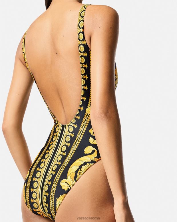 esso Versace donne Costume intero con stampa barocca stampa JT08Z1143 biancheria intima e costumi da bagno
