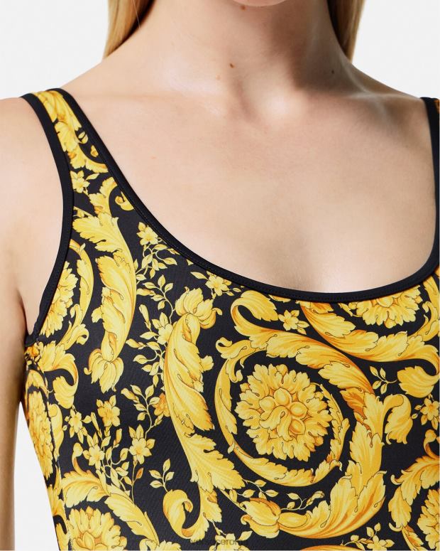 esso Versace donne Costume intero con stampa barocca stampa JT08Z1144 biancheria intima e costumi da bagno