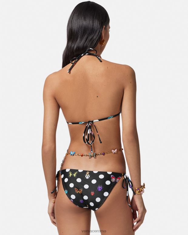 esso Versace donne Slip bikini con farfalle stampa JT08Z1115 biancheria intima e costumi da bagno