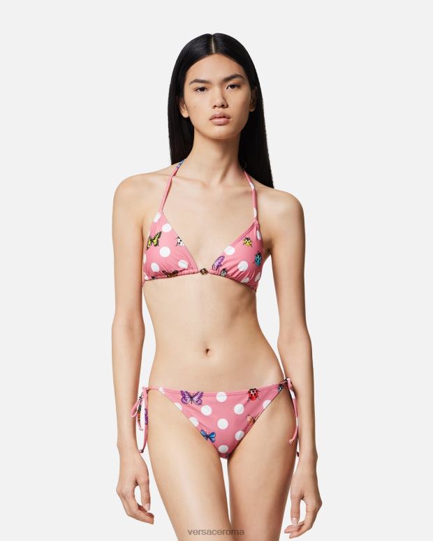 esso Versace donne Slip bikini con farfalle stampa JT08Z1133 biancheria intima e costumi da bagno