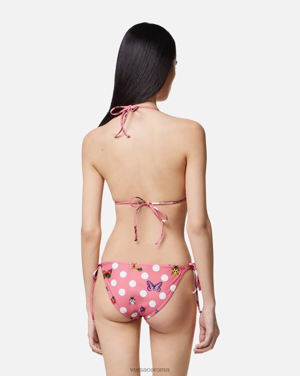 esso Versace donne Slip bikini con farfalle stampa JT08Z1133 biancheria intima e costumi da bagno